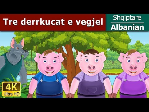Tre derrkucat e vegjel | Three Little Pigs in Albanian | @AlbanianFairyTales