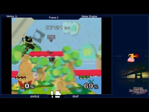 Porkyz vs doof (L) - Grand Finals - Frame 2 Melee Singles