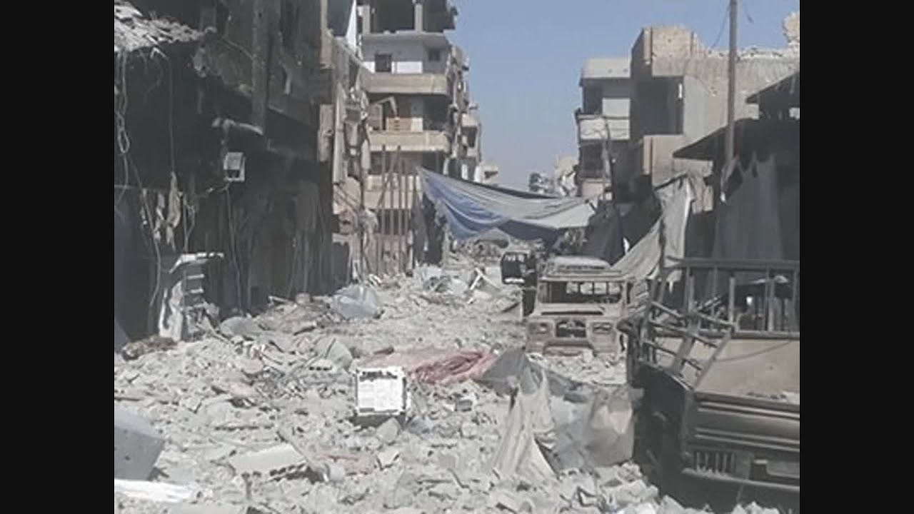 Drone Video Shows Devastation in Raqqa - YouTube