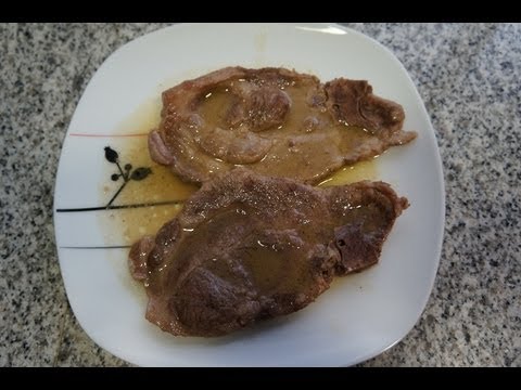Chuletas de cerdo al vino blanco