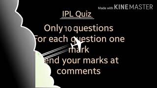 IPL Quiz (Mumbai Indians special)