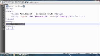 Download the video "JavaScript Tutorial 2 - document write"