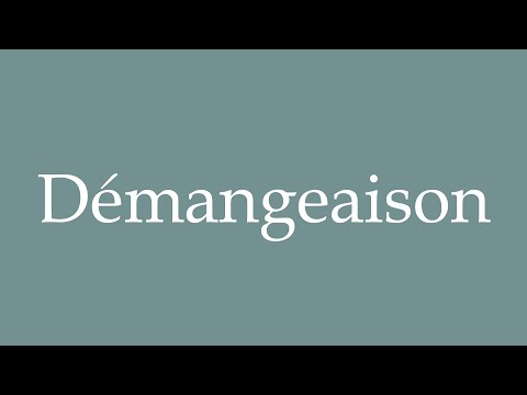 How to Pronounce ''Démangeaison'' (Itching) Correctly in French