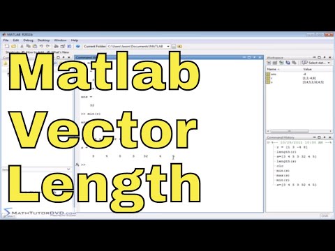 Matlab Tutorial - 26 - Finding the Mean, Sum, and Length of a Vector