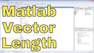 Matlab Tutorial - 26 - Finding the Mean, Sum, and Length of a Vector