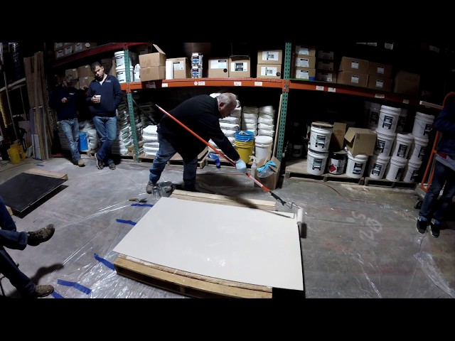 Epoxy Floor. How to Apply Epoxy Flakes. GlobMarble Decorative Concrete Training April 2017