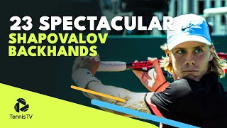 Download lagu 23 Spectacular Denis Shapovalov Backhands! mp3
