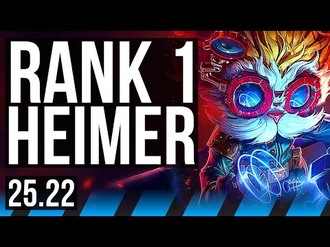 HEIMERDINGER vs IRELIA (MID) | Rank 2, Rank 1 Heimer, 13 solo kills, 49k DMG | BR Challenger | 25.22