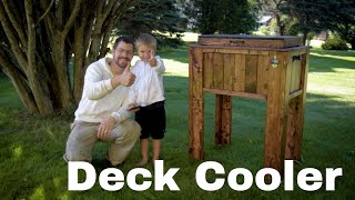 Wooden Patio Ice Chest Cooler | A Project made from inexpensive 2x4
