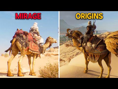 Assassin's Creed Mirage vs. Assassin's Creed Origins - Physics and Details Comparison