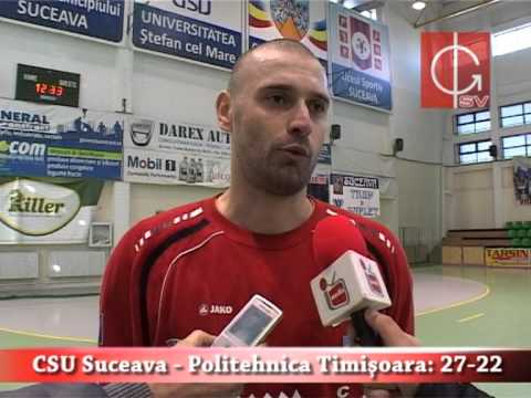 rezumat CSU Suceava - Poli Timisoara: 27-22