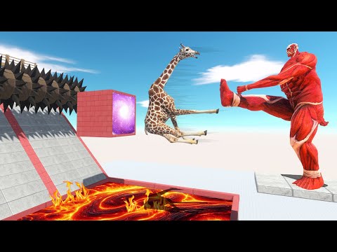 Colossal Titan’s Do-or-Die Kick – One Shot to Survive! - Animal Revolt Battle Simulator