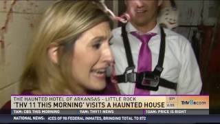 THV 11 This Morning visits the Haunted Hotel in LR