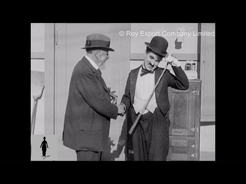 Charlie Chaplin Shows Visitor around Film Set (Rare Behind the Scenes Footage)