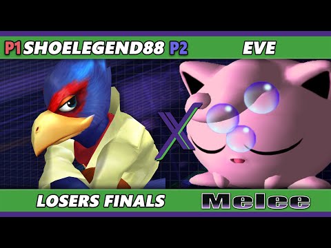 S@X 518 Losers Finals - eve (Jigglypuff) Vs. shoelegend88 (Falco) Smash Melee - SSBM