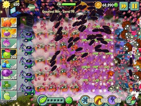 Plants vs Zombies 2 Greatest Hits Epic Hack - Level 99 - AKEE & Rotabaga