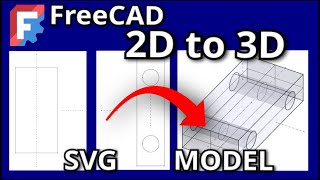 FreeCAD: Converting 2D Plans To 3D. The Very Basics!
