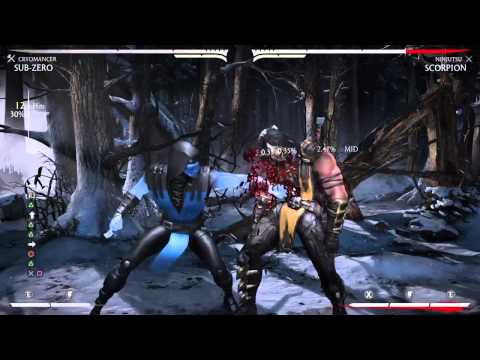 Mortal Kombat X Sub-Zero 1 Meter 34% Combo