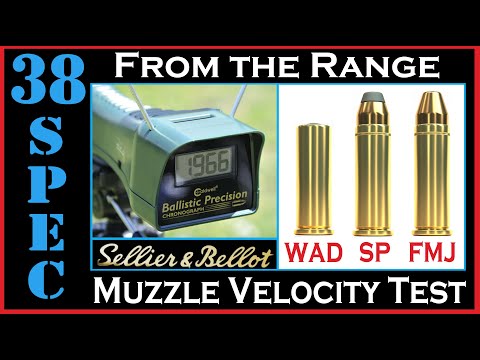 .38 SPECIAL MUZZLE VELOCITY TEST/CHRONOGRAPH - Sellier & Bellot - (V311002, V311052, V311412)