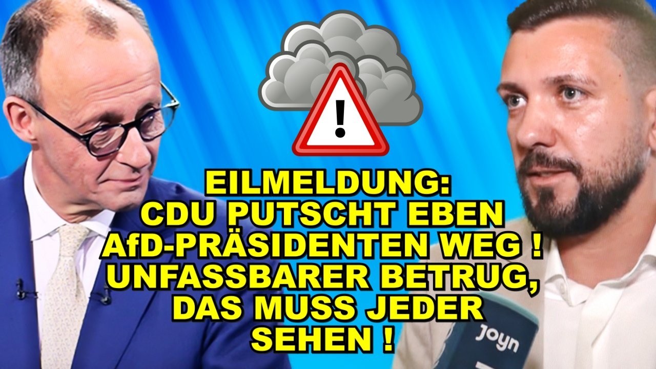 EIL: CDU PUTSCHT AfD-Präsidenten WEG!
