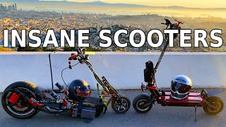 Dualtron Thunder x "The Goblin" Custom Monster | Electric scooters mob in San Francisco with Skydio