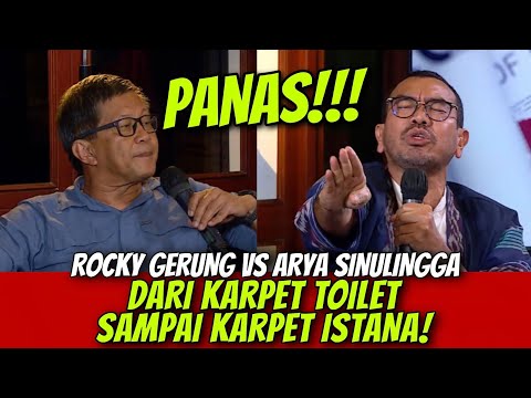 PANAS!!! ROCKY GERUNG VS ARYA SINULINGGA DARI KARPET TOILET SAMPAI KARPET ISTANA!