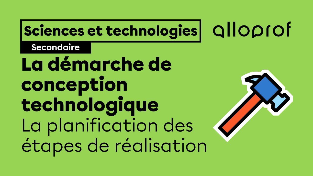 La planification des étapes de réalisation