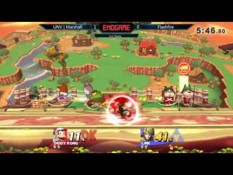 ENDGAME: 1v1 Pools – UNV l Marshall (Diddy Kong) vs. Flashfire (Link)