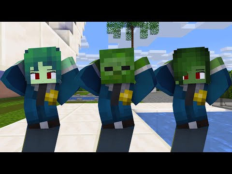 MONSTER SCHOOL : CHICKEN WING MEME POLICE ZOMBIE FAMILY - MINECRAFT ANIMATION