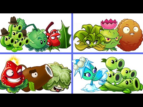 PvZ 2 4 Super Team Plants Vs Team Zombies Part 35 - Team So OP !!!