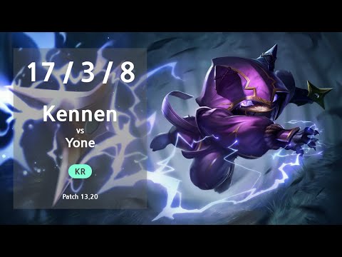 Kennen Top vs Yone - KR Challenger Patch 13.20