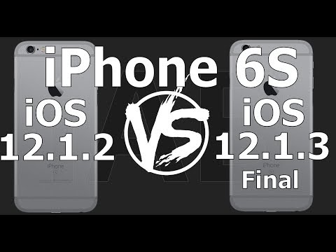 iPhone 6S : iOS 12.1.3 Final vs iOS 12.1.2 Speed Test (Build 16D39) Video