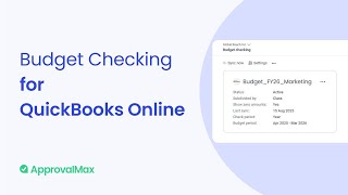 Budget Checking for QuickBooks Online