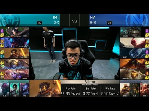 NV vs IMT Game 2 Highlights - TEAM ENVY vs IMMORTALS NA LCS Week 6 Summer 2016