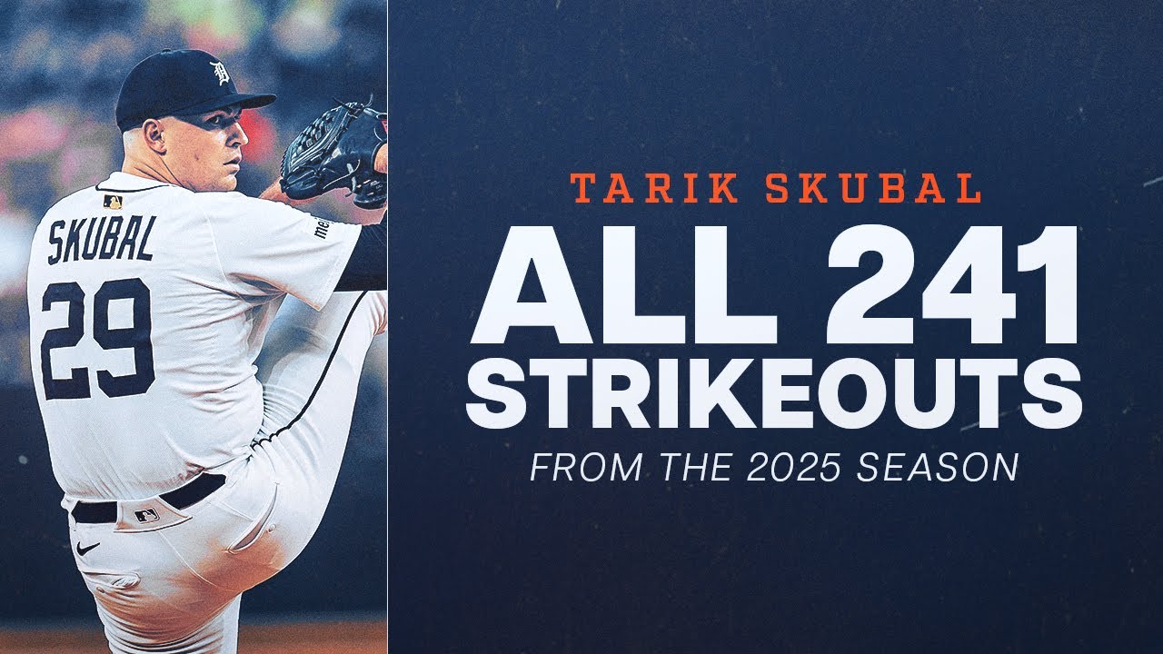All 241 Strikeouts from AL Cy Young Award Winner Tarik Skubal's 2025 Season
