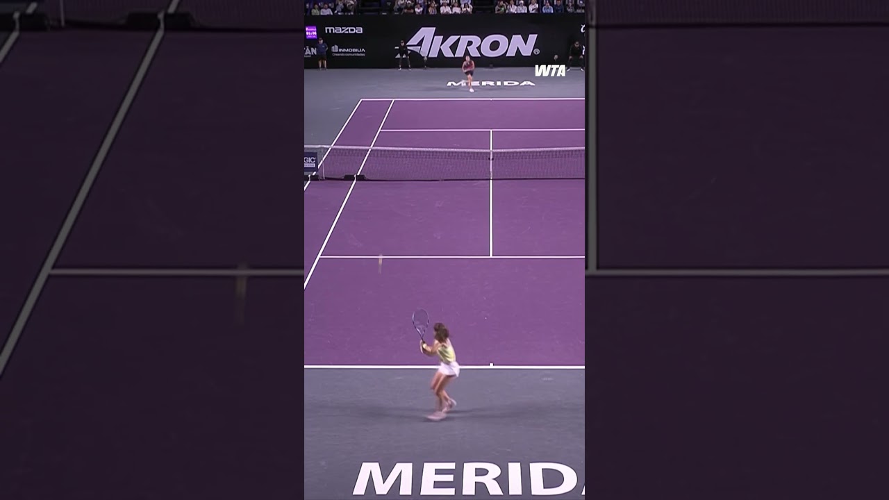 Rewinding back to this incredible point by Zeynep Sonmez in Merida 🤩 #WTA #DropShot #Tennis