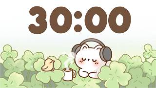 30 Minute Timer 🐱 Chill lofi timer for study
