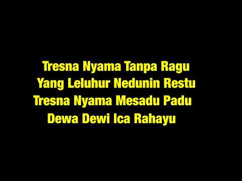 Nanoe Biroe - Tresna Menyama Karaoke