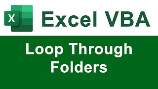 Loop Through All Files in a Folder Using VBA/Macros in Excel