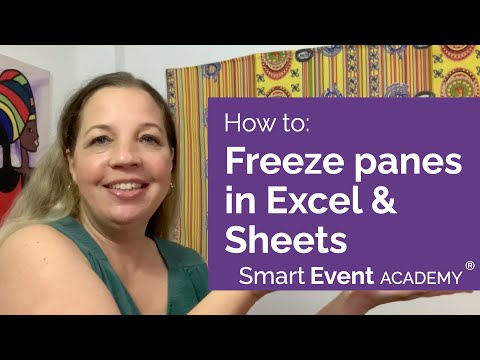 How to freeze the top row or first column in Excel and Google Sheets
