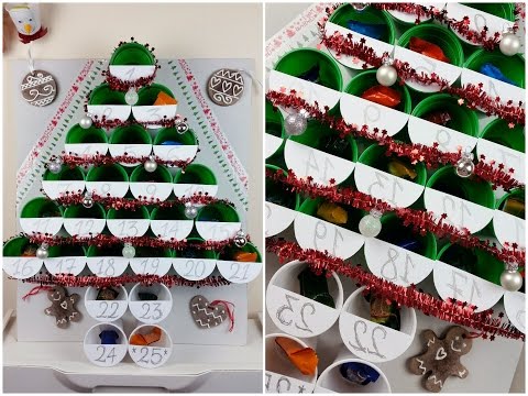 TUTORIAL: ADVENT CALENDAR/CHRISTMAS TREE with GLASSES (DIY)