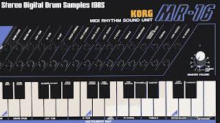 Video thumbnail for Korg MR-16 - Digital Drum Sound Unit Demo - 1985 by Daniel’s Electronics