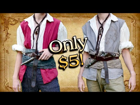 Easy DIY Pirate Vest for LARP or Cosplay