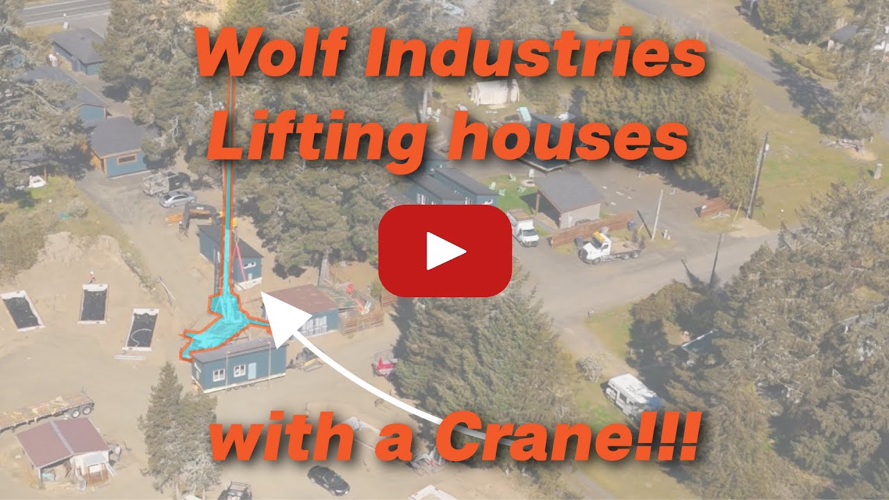 Wolf Industries | Lifting Multiple Modular Tiny Homes with a Crane! | PNW turn-key Modular Homes