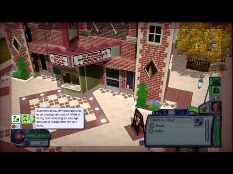 The Sims 3 Pets Xbox 360: Lets Play Episode 4 - First day at work / With commentary (HD)