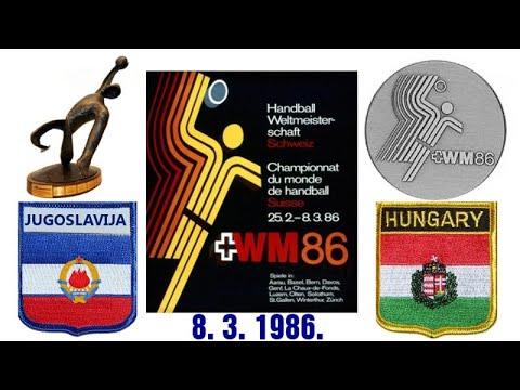Handball гандбол 1986 JUGOSLAVIJA HUNGARY MADJARSKA WORLD CHAMPIONSHIP KÉZILABDA