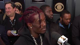 Lil Uzi Vert Reacts to Best New Artist Nom | Red Carpet | 60th GRAMMYs