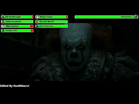 The Losers Club vs. Pennywise (Final Fight) with healthbars (Halloween Special)