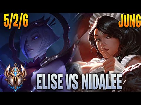 Elise vs Nidalee Jungle - KR Challenger 10.22