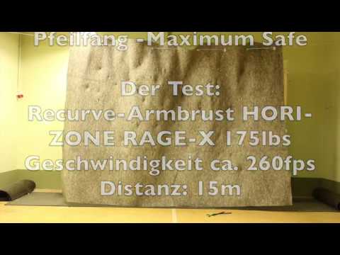 Pfeilfangmatte Maximum Safe Recurve Armbrust 175lbs